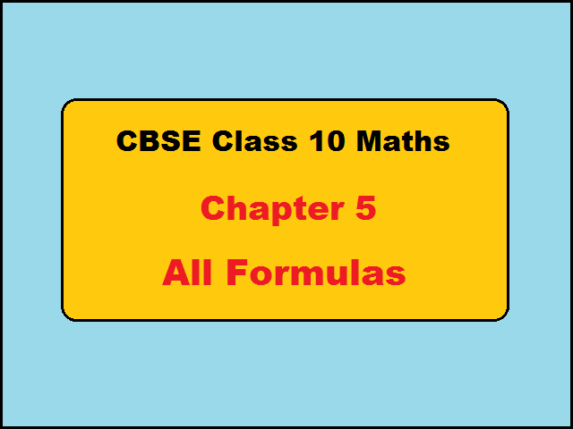 cbse-class-10-maths-formulas-for-chapter-5-arithmetic-progressions