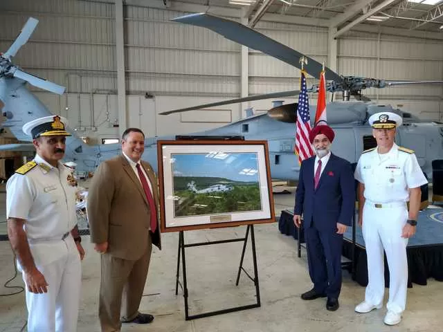 MH-60R helicopters ceremony, Twitter/ Taranjit Singh Sandhu