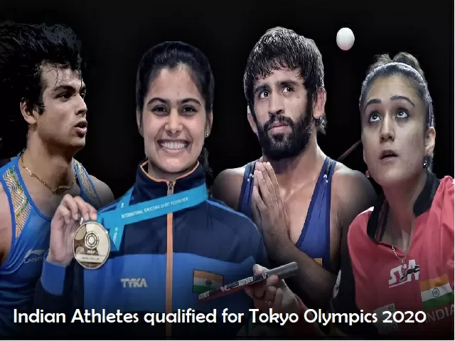 Indian athletes qualified for Tokyo Olympics
