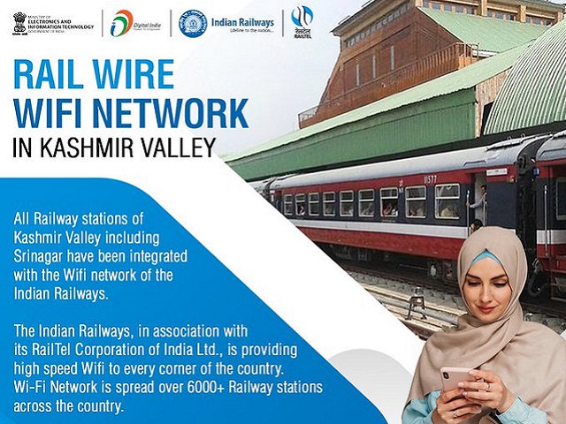 All 15 Kashmir Valley Railway Stations to get public Wi-Fi Network