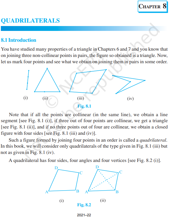 case study questions from quadrilaterals class 9