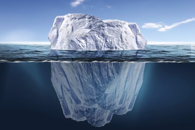 How is an iceberg formed?