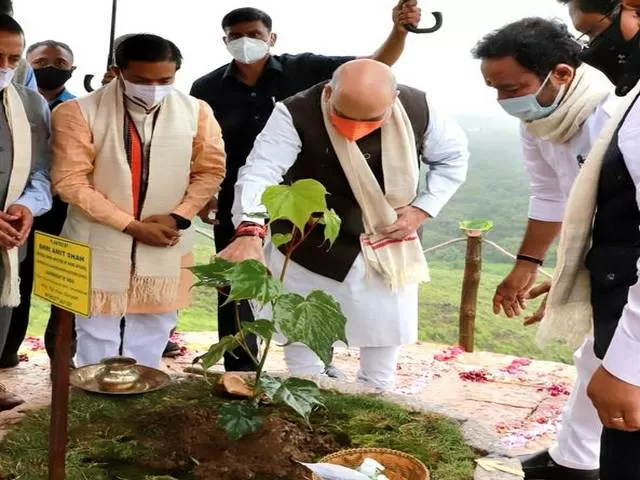 Home Minister Amit Shah, Green Sohra Afforestation Campaign, Source: PIB