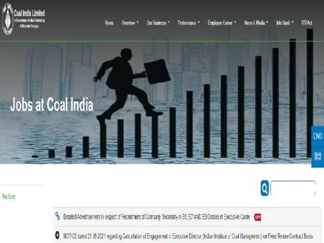 Coal India Recruitment 2021 For General Manager, Ch. Manager & Sr ...