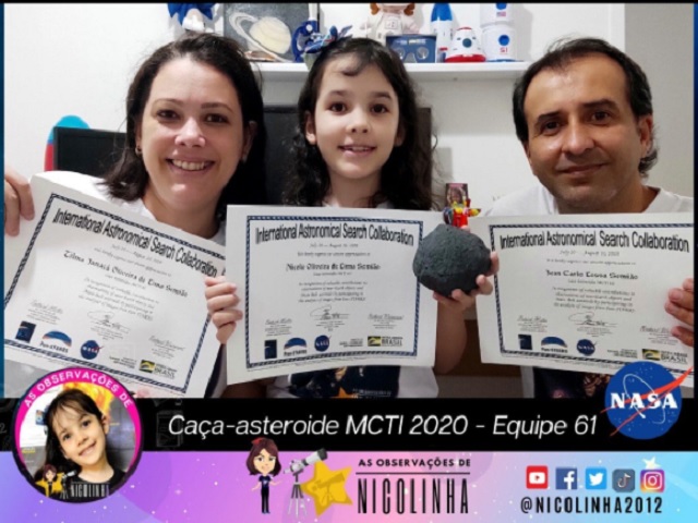 World's Youngest Astronomer: Meet Nicole Oliviera, a seven-year-old Brazilian girl who discovered 7 asteroids for NASA
