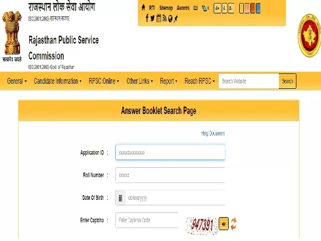 RPSC RAS 2018 Final Answer Key 2021 