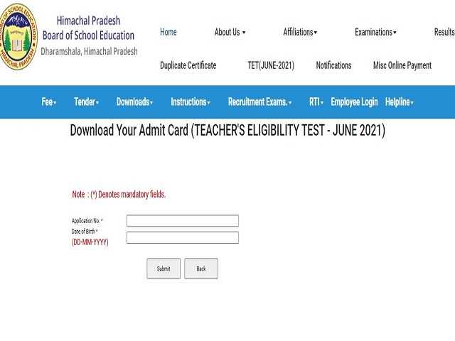 HP TET Admit Card 2021 Out @hpbose.org: Check Direct Download Link, Exam From 9 July!