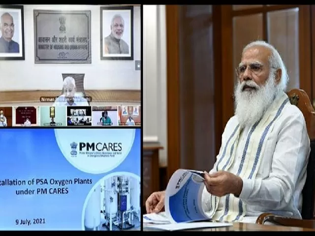 PM Modi chairs a high-level meeting on availability of oxygen