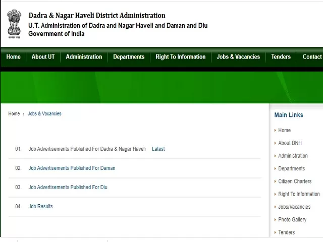 DNH Administration Anganwadi Worker, Mini Anganwadi Worker and Anganwadi Helper Posts