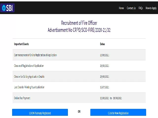 sbi sco fire engineer recruitment 2021