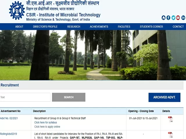 IMTECH Recruitment 2021: Apply Technical Assistant, Junior Engineer and Other Posts