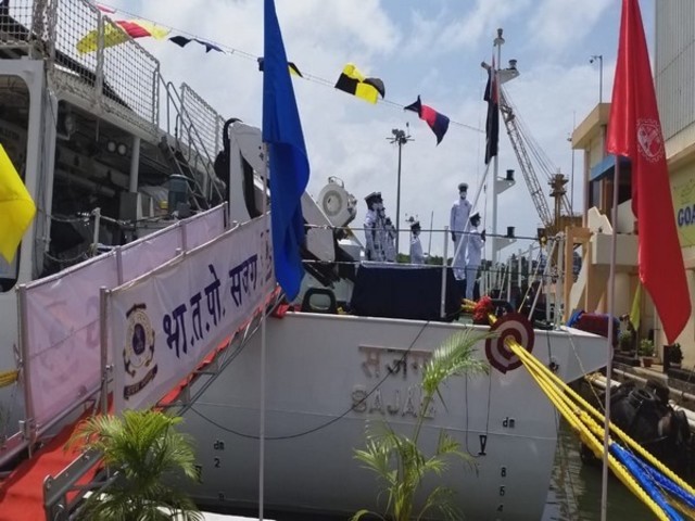 Indian Coast Guard (ICG) ship ‘Sajag’, Source: ANI