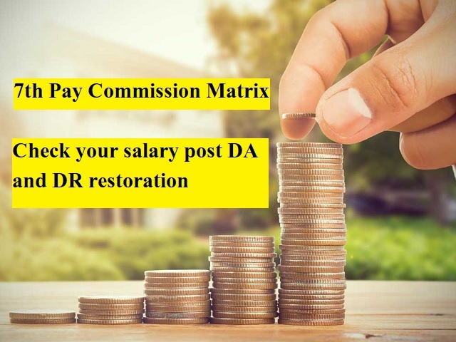 7th Pay Commission Matrix Check Salary Hike Of Government Employees And Pensioners Post Da And