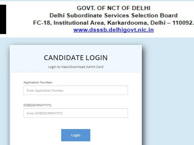 DSSSB PGT Admit Card 2021 for 29 July to 31 July 2021 Released @dsssb.delhi.gov.in: Download Teacher Call Letter Here
