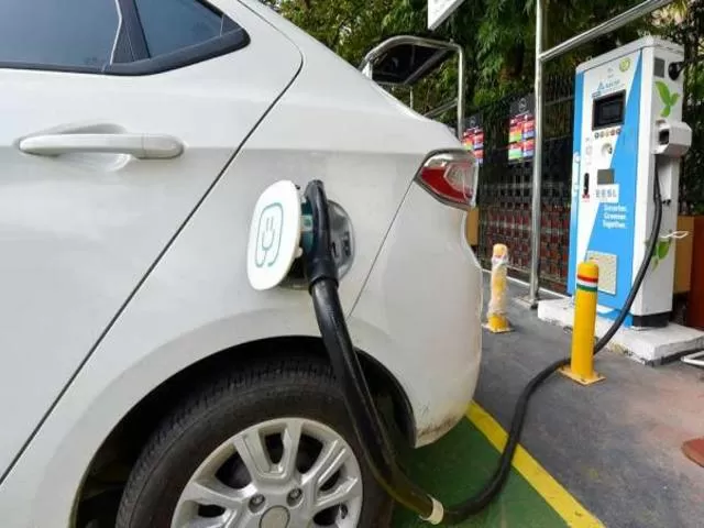 Electric vehicle charging, Source: PTI