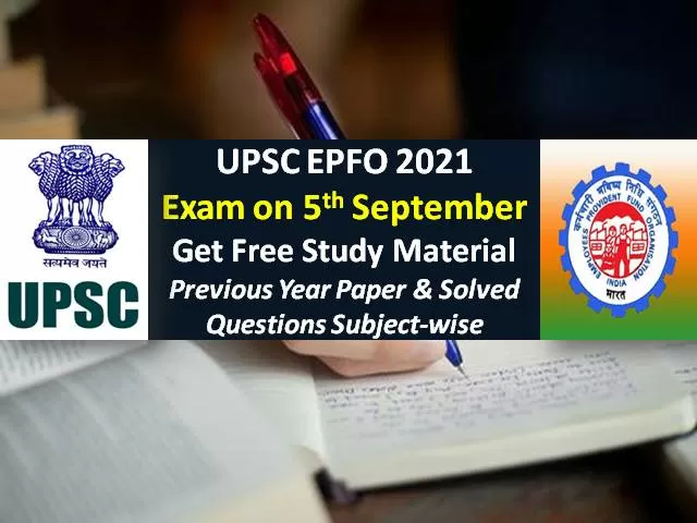 Upsc Epfo Exam Study Material Free Pdf Download Get Solved Previous Year Paper Practice