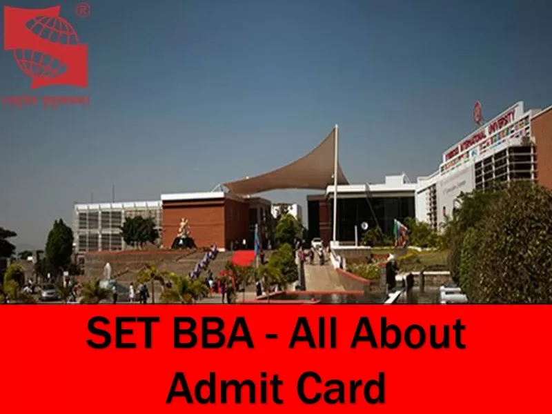 SET BBA Admit Card 2021