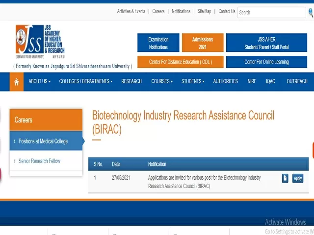 JSS University Recruitment 2021: Apply Pharmacist, Data Entry Operator, Data Manager & Other Posts