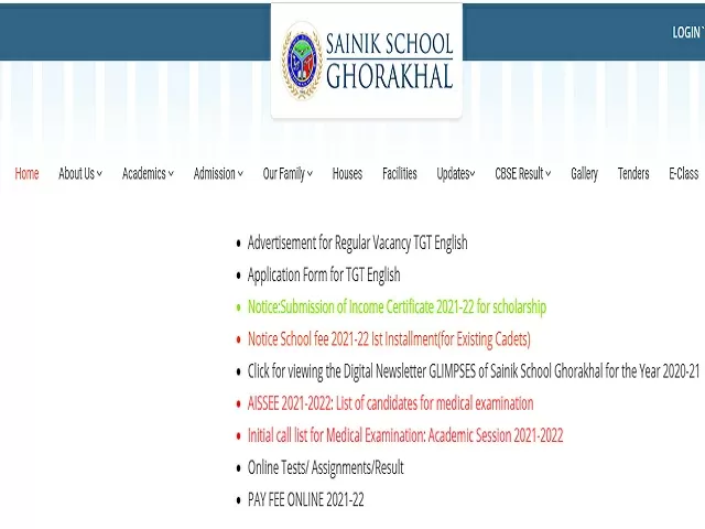 Sainik School Ghorakhal, Nainital Recruitment 2021: Apply TGT Posts