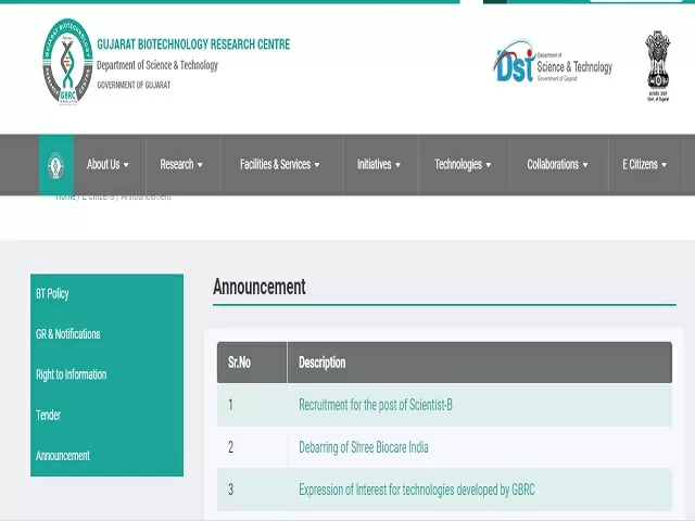 GBRC Recruitment 2021: Apply RA, JRF and Field Assistant Posts