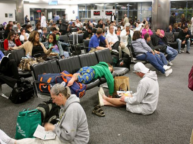 Passengers waiting at Airport