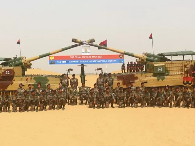 Indian Army De-Commissions 130mm Catapult Guns, 160mm Tampella mortars 