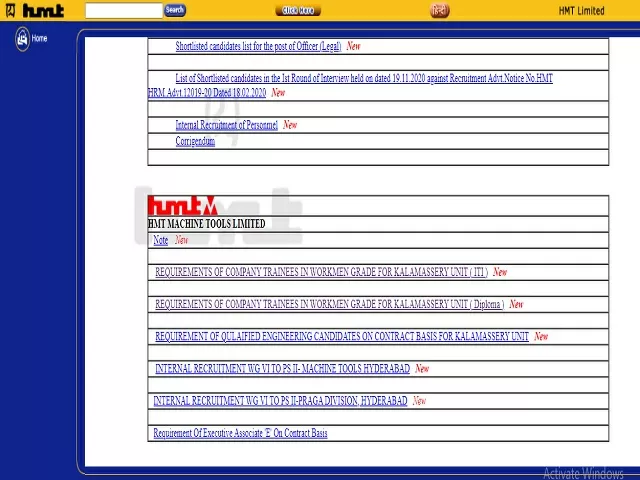 HMT Recruitment 2021: Apply for 21 Company Trainee Posts before 10 