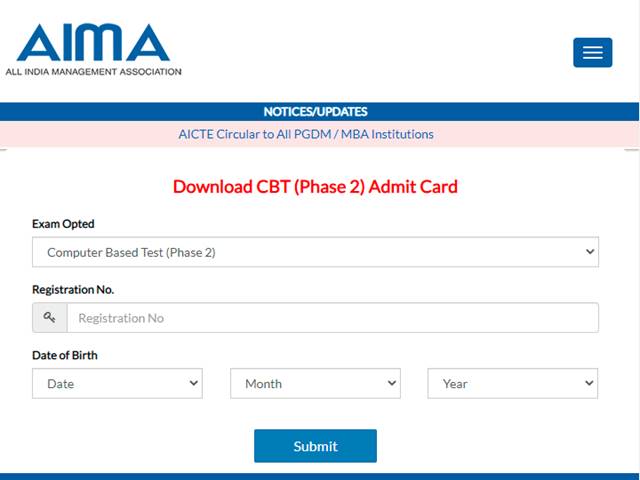 MAT Admit Card 2021 Released For CBT (Phase-2) Exam, Download MAT 2021 ...