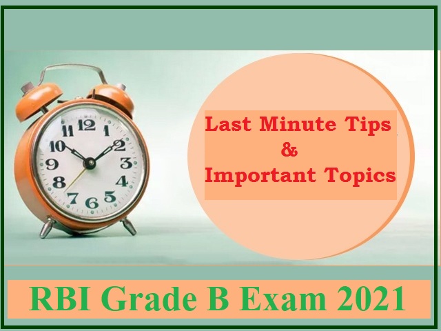 RBI Grade B Phase II Exam 2021: Last-Minute Tips To Score High In Grade ...