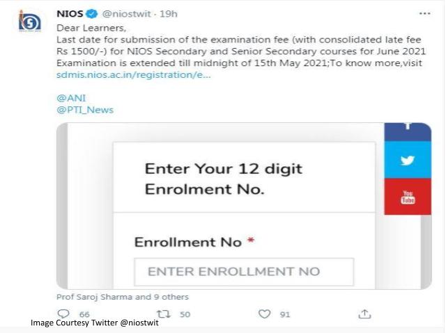 National Institute of Open Schooling visual data 2