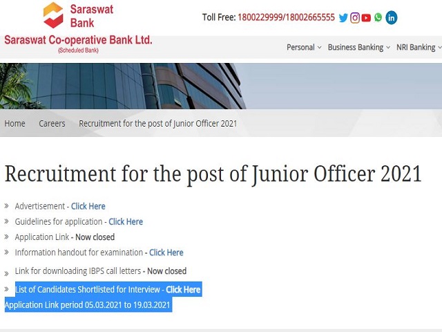 saraswat-bank-result-2021-out-download-junior-officer-selection-list