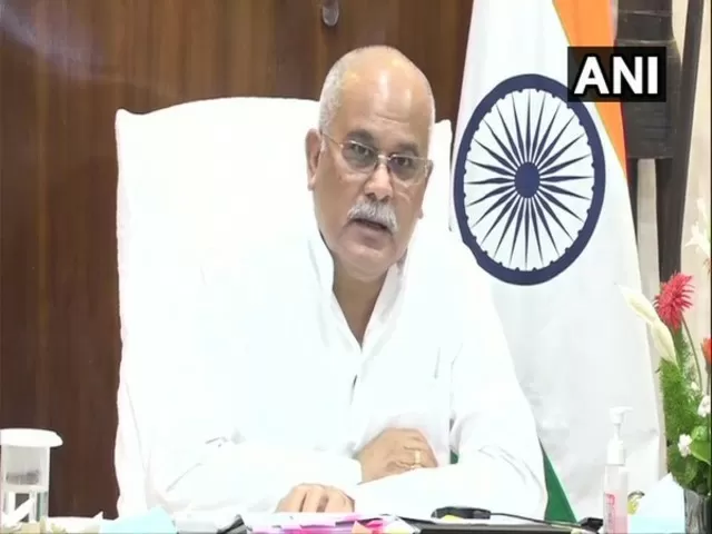 Chhattisgarh CM Bhupesh Baghel, Source:ANI