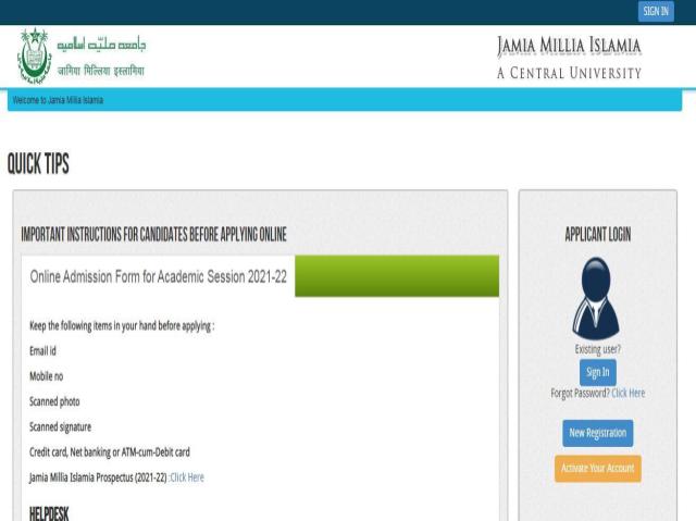 JMI 2021 Applications