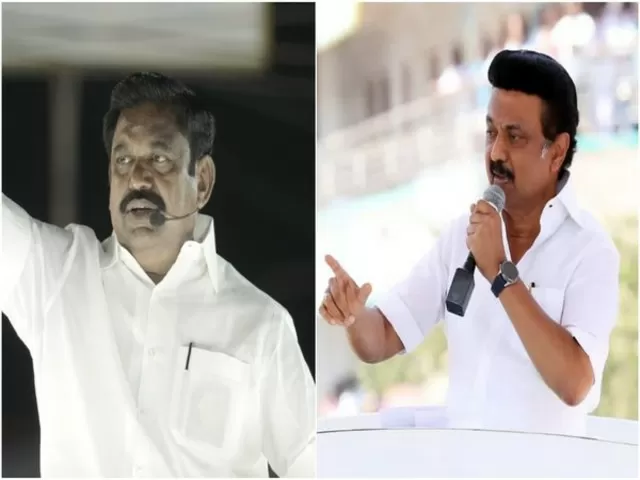 Tamil Nadu CM Edappadi K Palaniswami, DMK chief MK Stalin, Source: ANI