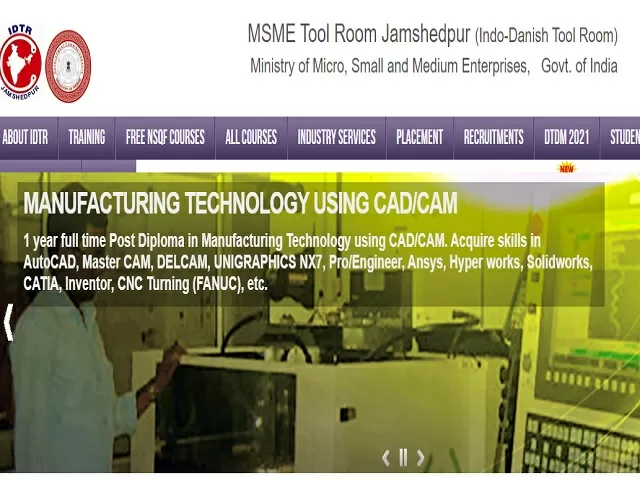 IDTR Recruitment 2021: Apply CNC Machine Programmer/Operator (OJT) Posts