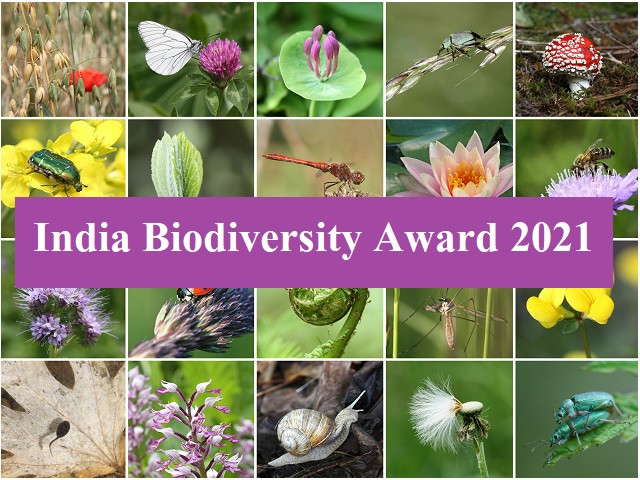 India Biodiversity Award 2021