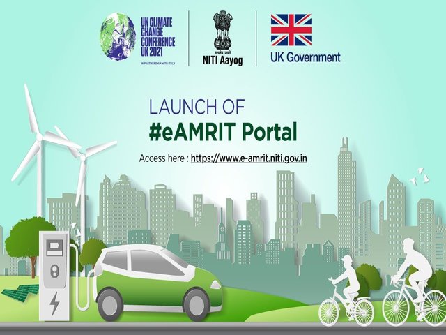 India launches e-AMRIT Portal on electric vehicles at COP26, Twitter/NITI Aayog