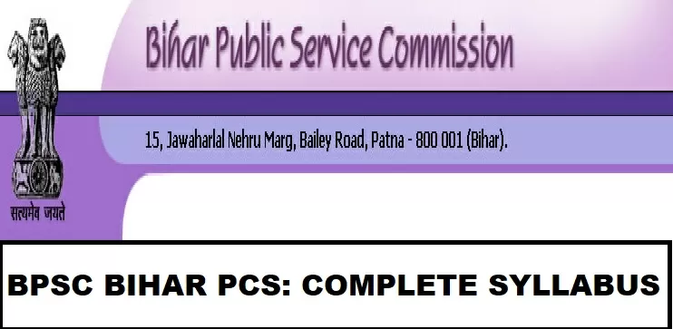 Bihar PCS Syllabus and Exam Patetrn