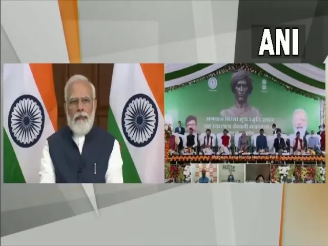 Janjatiya Gaurav Divas: PM Modi inaugurates Bhagwan Birsa Munda Museum, Source: ANI