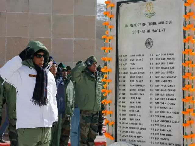 Defence Minister inaugurates revamped Rezang La Memorial