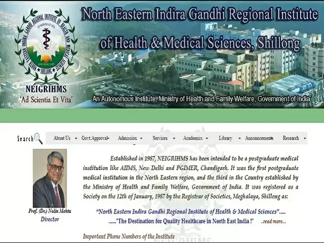 NEIGRIHMS Recruitment 2021 Job Notification 