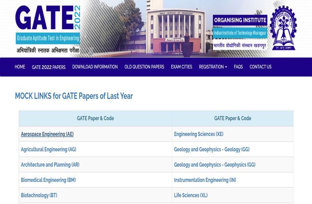 GATE Mock Test 2022