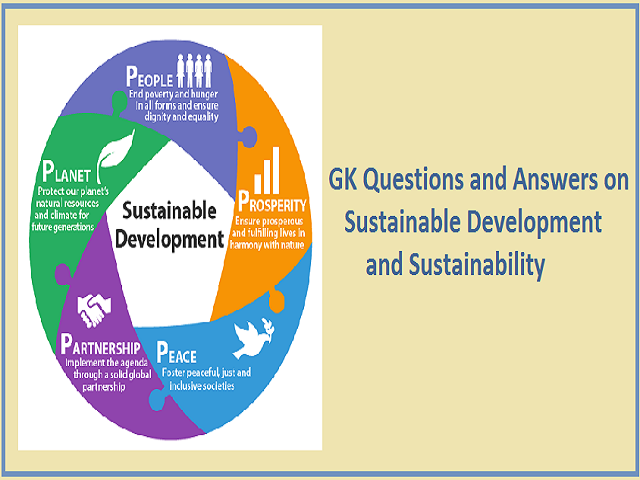 GK Questions and Answers on Sustainable Development