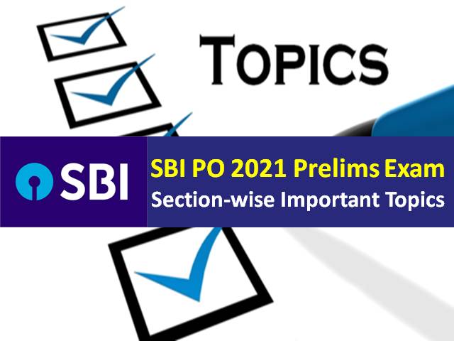 SBI PO Prelims 2021 Exam on 20th/21st/27th November
