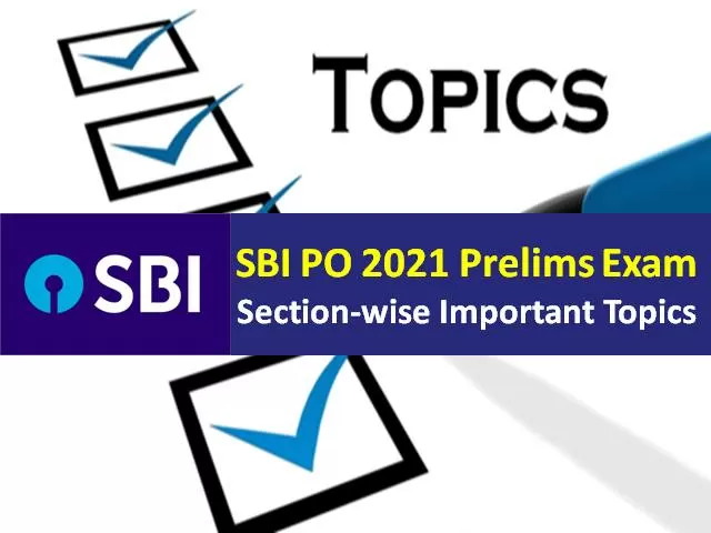 SBI PO Prelims 2021 Exam on 20th/21st/27th November