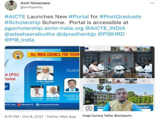 AICTE PG Scholarship 2021