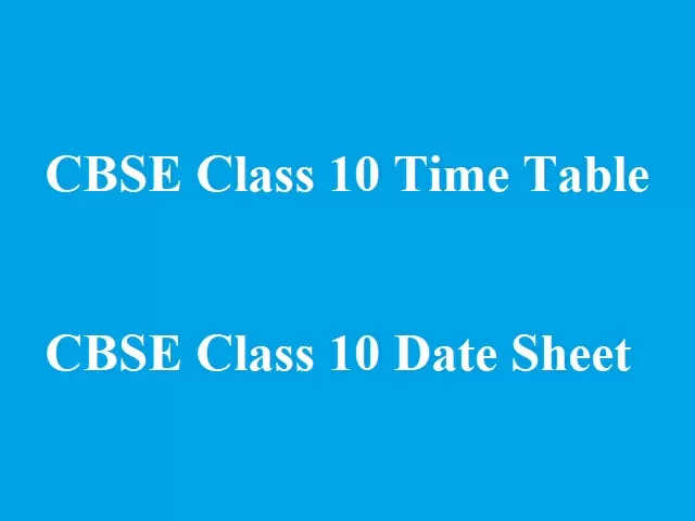 Cbse 10th Date Sheet 2022 2021 2020 2019 2018 2017 2016 2015