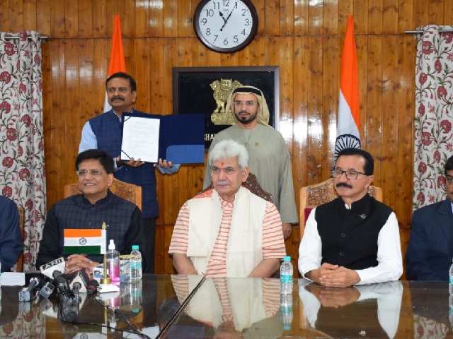 Jammu and Kashmir signs MoU with Dubai to develop real estate and industrial parks