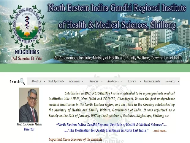 NEIGRIHMS SR Recruitment 2021