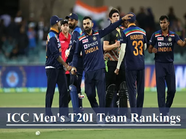 ICC Men's T20I Team Rankings: Check Ranks Of England, India, Pakistan ...